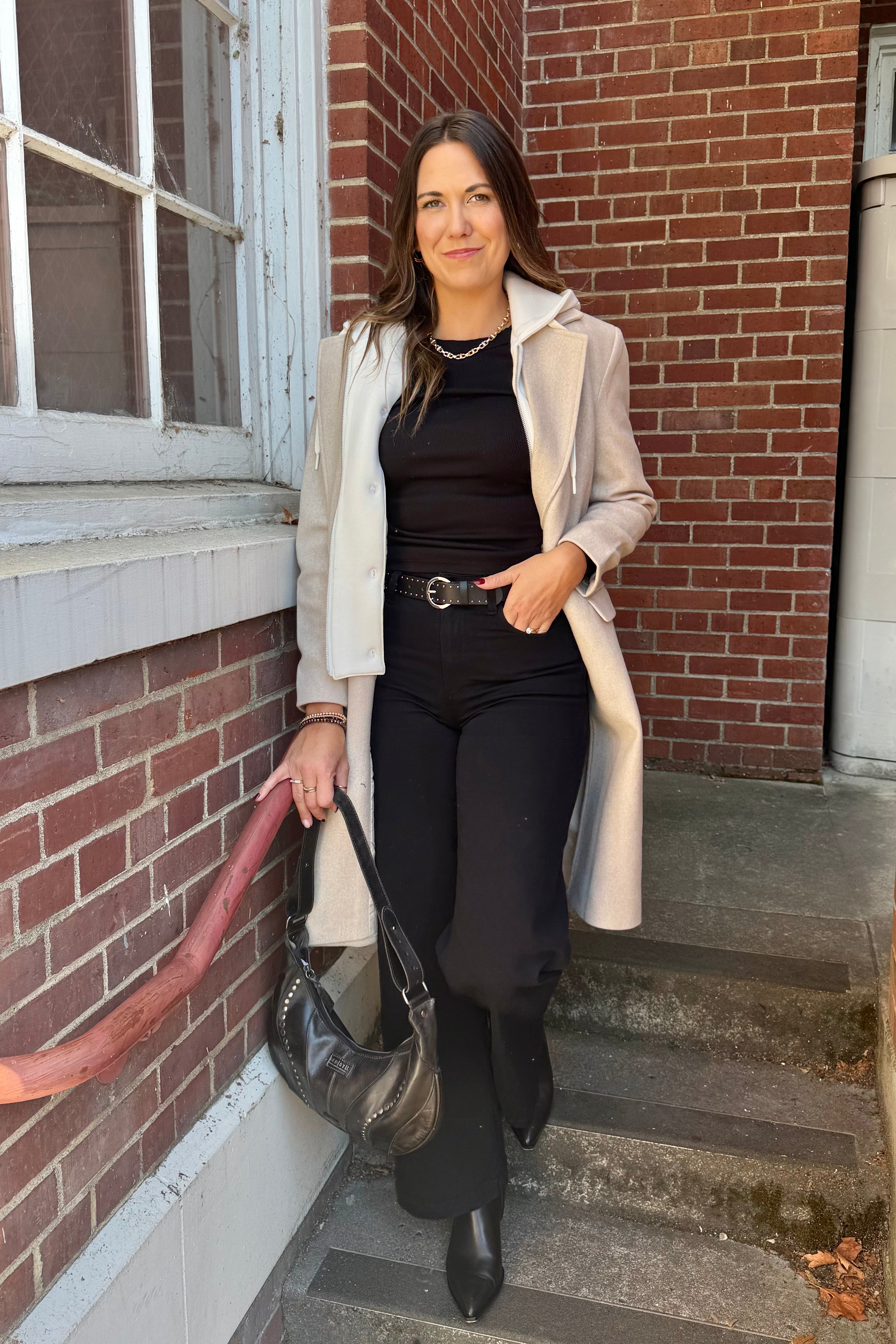 Trench Coat W/ Fooler Hoodie