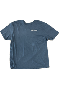 Bigfoot Mountain Outfitters OG t-shirt in Blue, a soft, lightweight everyday tee to rep your favorite Pacific Northwest brand on hikes, road trips, fishing days and weekends around town