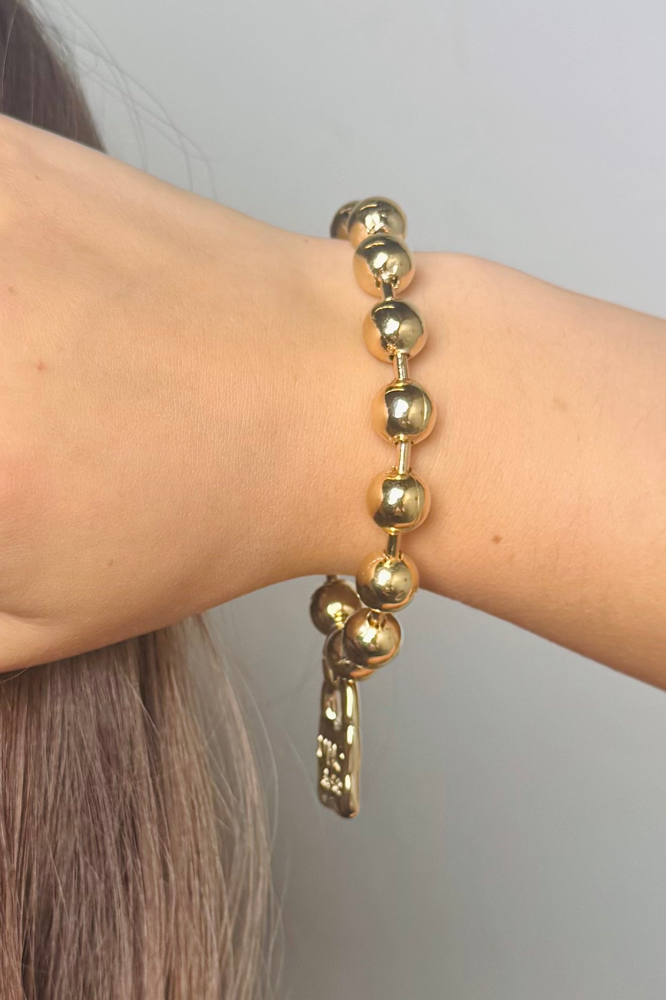 Snowflake Bracelet with padlock - Gold