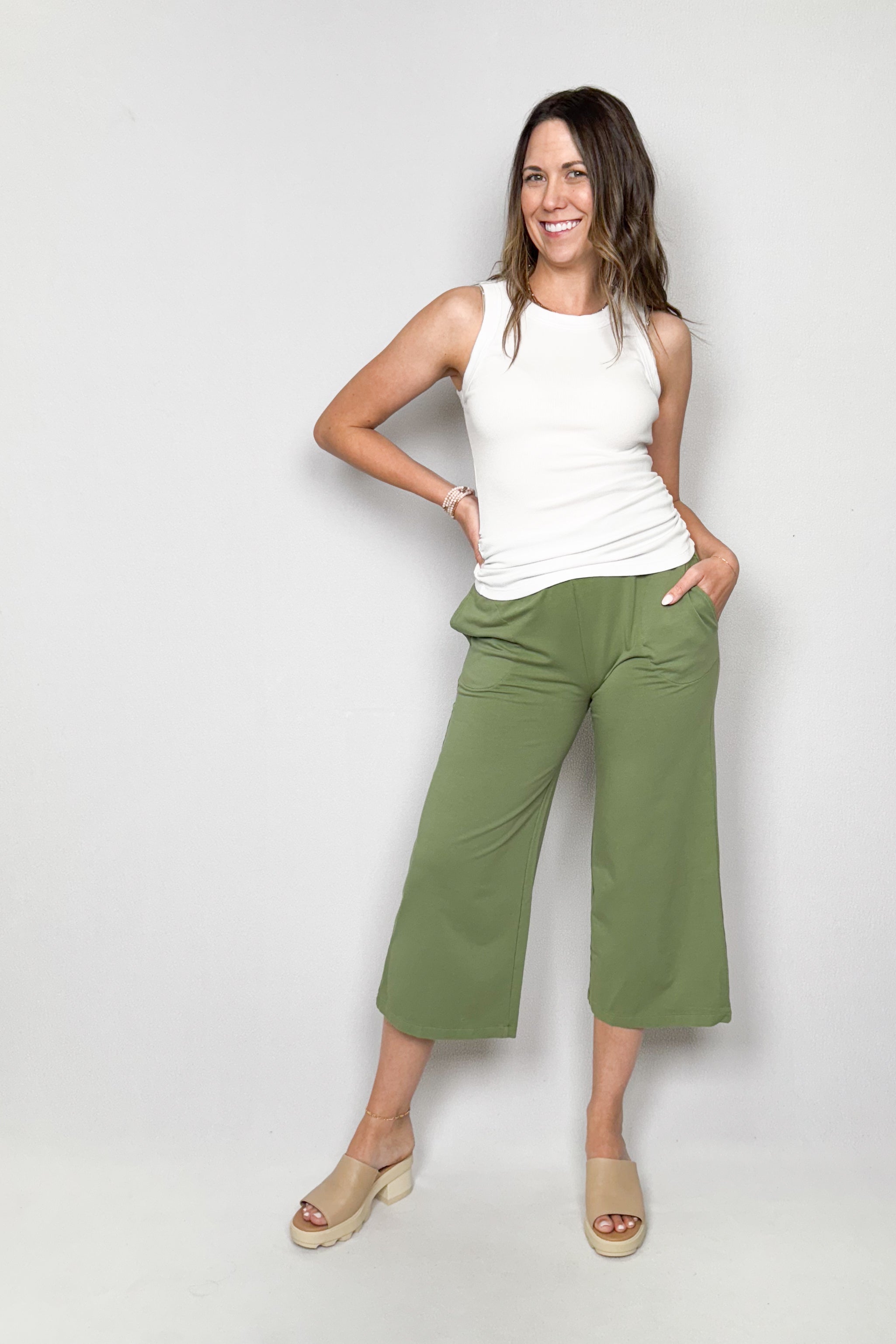 Wide Leg Crop Pants