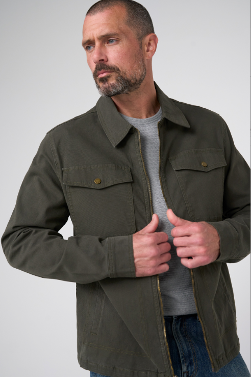 Liverpool Zip Jacket - Pine Grove, a versatile jacket for cool mornings, fall weekends, travel and everyday layering