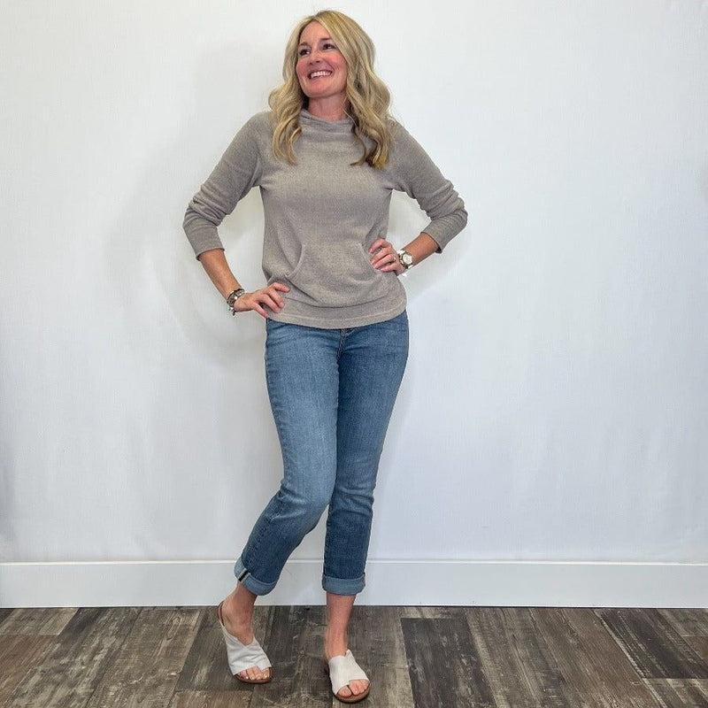 Barefoot Dreams - Dreamy Light Pullover Hoodie - Arktana - Sweaters