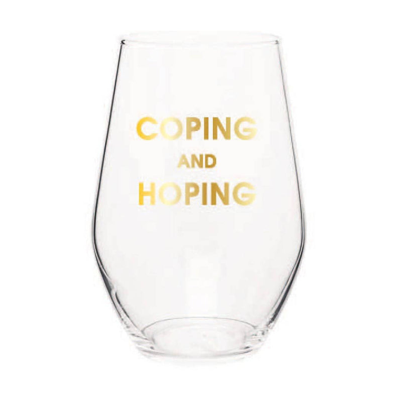 Chez Gagné - Coping and Hoping Wine Glass - Arktana - Accessories