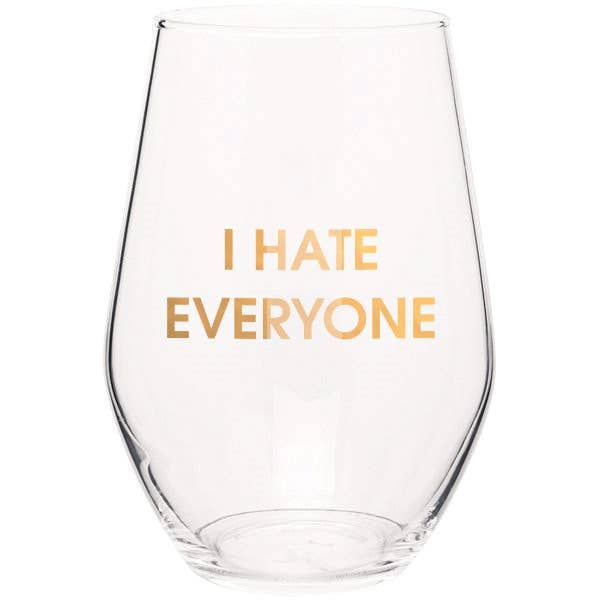 Chez Gagné - I Hate Everyone Wine Glass - Arktana - Accessories
