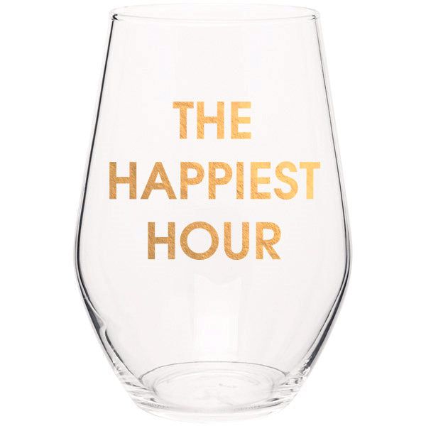Chez Gagné - The Happiest Hour Wine Glass - Arktana - Accessories