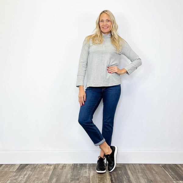 DGsimplizen - Slouchy Mock Neck Top - Arktana - Tops
