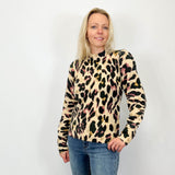 Esqualo - Leopard Print Puff Sleeve - Arktana - Sweaters