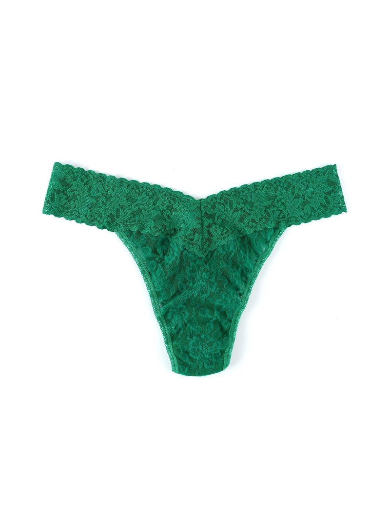 Hanky Panky - Solid Signature Lace Original Rise Thongs - Arktana - Bottoms