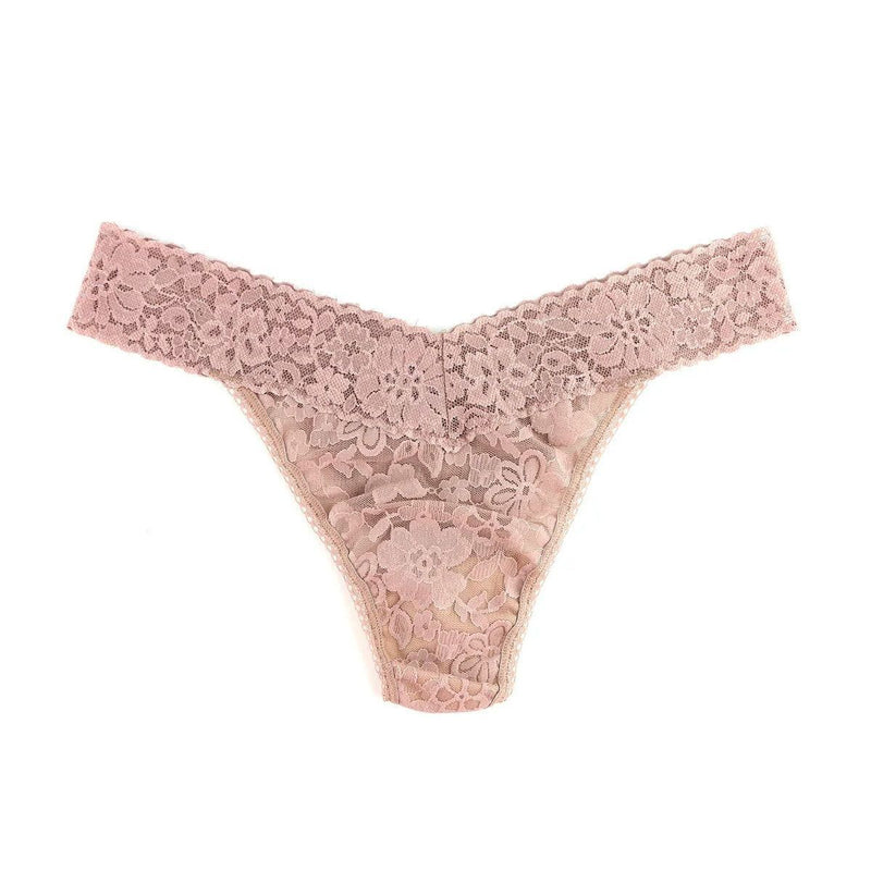 Hanky Panky - Solid Signature Lace Original Rise Thongs - Arktana - Bottoms