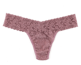 Hanky Panky - Solid Signature Lace Original Rise Thongs - Arktana - Bottoms