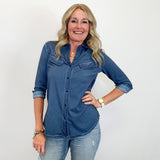 Nic & Zoe - Angled Pocket Shirt - Arktana - Tops