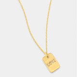OMG BLINGS - Love Dog Tag Necklace - Arktana - Jewelry