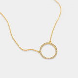OMG BLINGS - Small Pavé Circle Necklace - Arktana - Jewelry