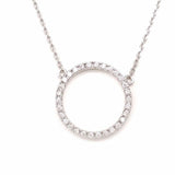 OMG BLINGS - Small Pavé Circle Necklace - Arktana - Jewelry