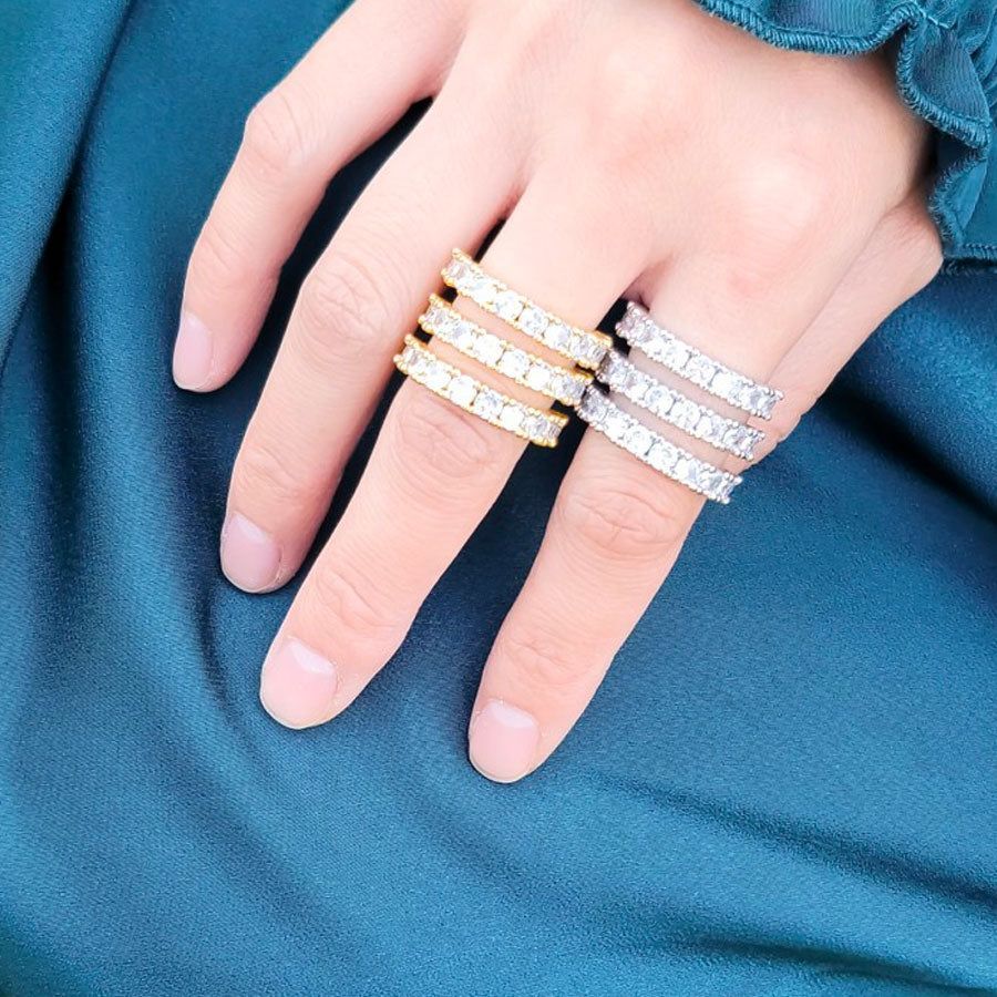 OMG BLINGS - Stacked CZ Ring - Arktana - Jewelry