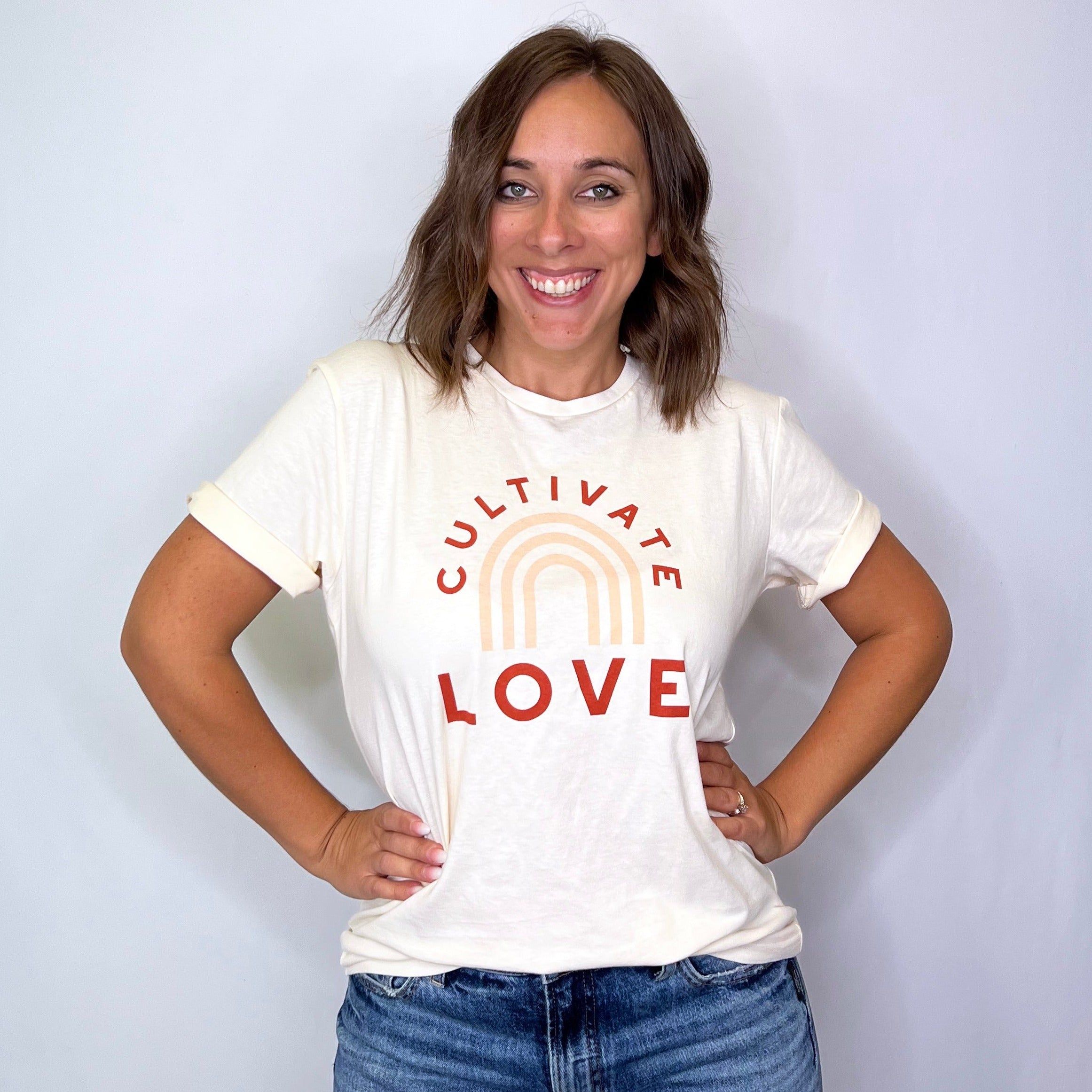 Polished Prints - Cultivate Love Graphic Tee - Arktana - Tops