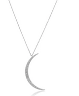 Sahira Jewelry Design - Pave Moon Necklace - Arktana - Jewelry