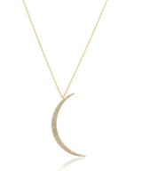 Sahira Jewelry Design - Pave Moon Necklace - Arktana - Jewelry