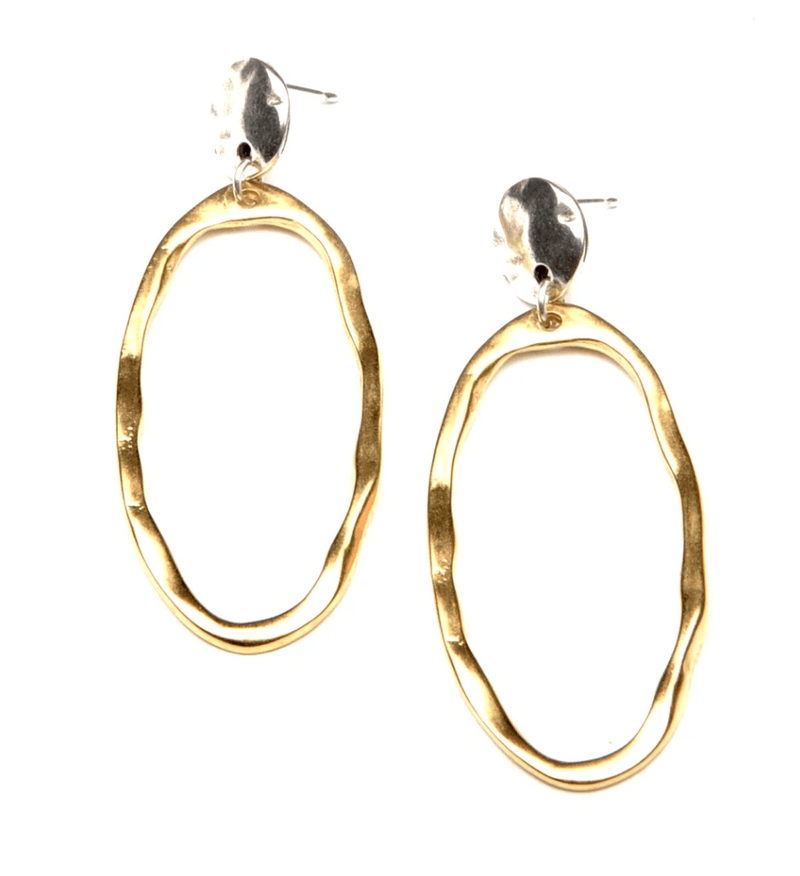Samkas - Melania 2 toned earring - Arktana - Jewelry