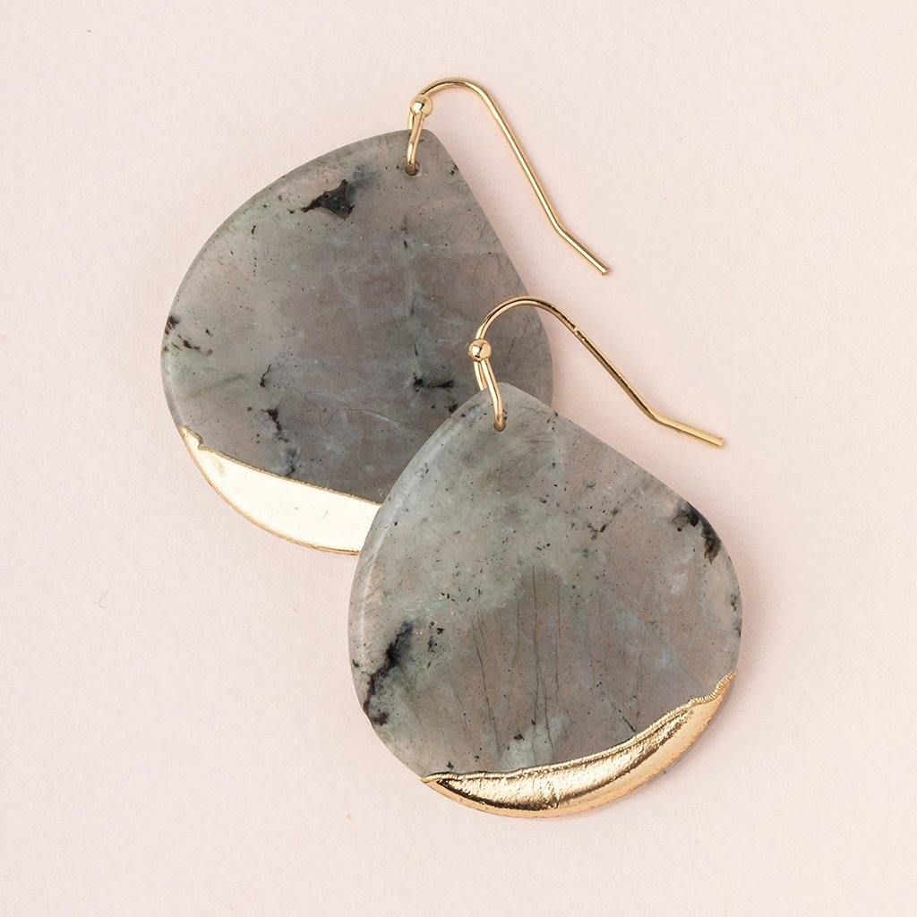 Scout - Stone Dipped Teardrop Earrings - Arktana - Jewelry