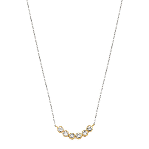 Silpada - Cinco Crystal Sterling Silver & Brass Necklace - Arktana - 