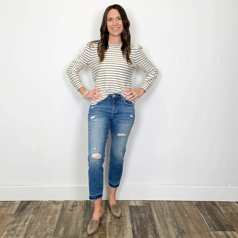 Striped Oceanus Top