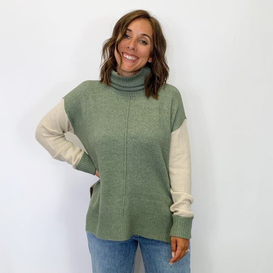 Tribal - L/S Turtle Neck Sweater - Arktana - Sweaters