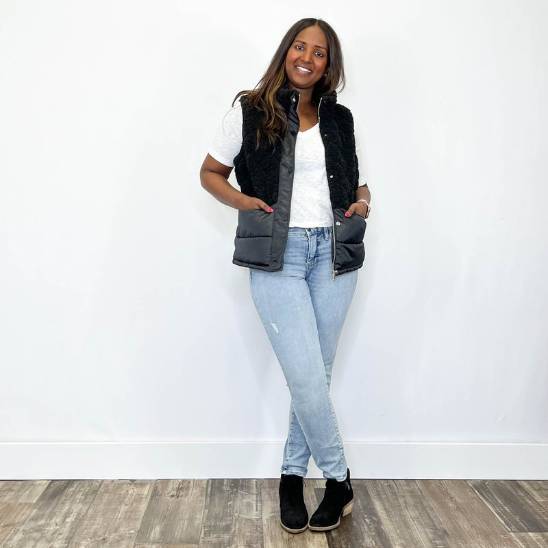 Tribal - Quilted Mock Neck Vest - Arktana - Jackets