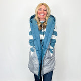 Tribal - Reversible Long Hooded Puffer Vest - Arktana - Jackets