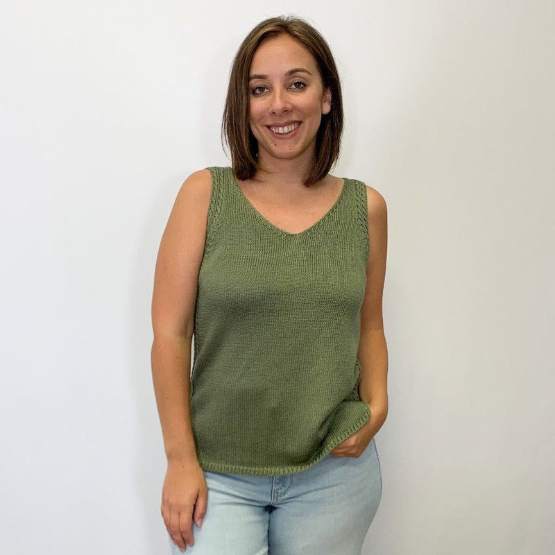 Tribal - Sleeveless Sweater Tank - Arktana - Tops