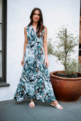 Veronica M - V-Neck Sleeveless Maxi Dress - Arktana - Dresses