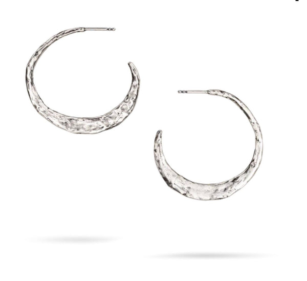 Waxing Poetic - Free Verse Hoop Earring - Arktana - Jewelry