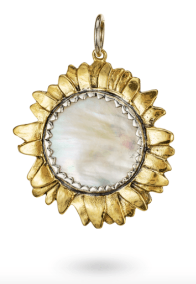 Waxing Poetic - Moon Daisy Pendant - Arktana - Jewelry